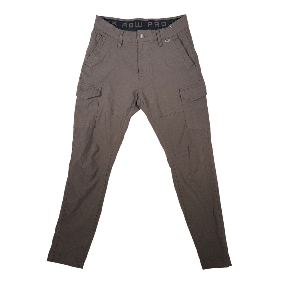Projek Raw Mens Cargo Pants 30 Brown Classic Fit Stretch Utility Trousers 145101